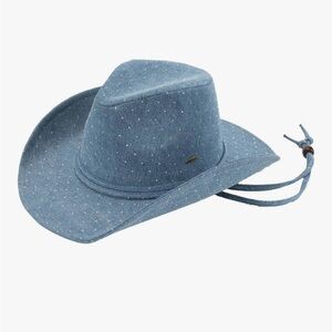 C.C Light Denim Rhinestone Cowboy Hat
